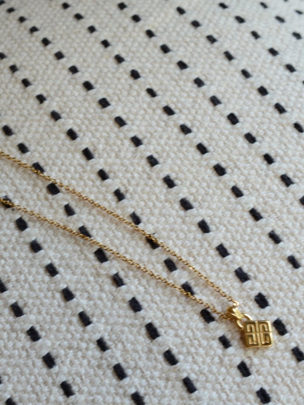 Vintage Givenchy chain gold tone necklace